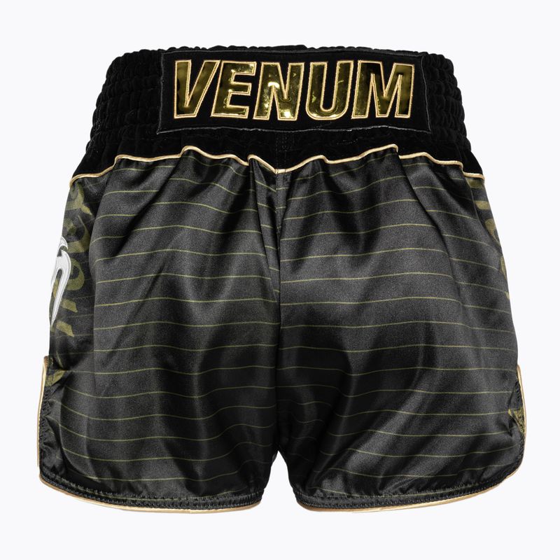 Treniruočių šortai Venum Attack Muay Thai black/gold 2