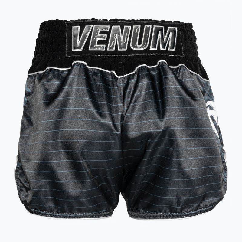 Treniruočių šortai Venum Attack Muay Thai black/silver 2