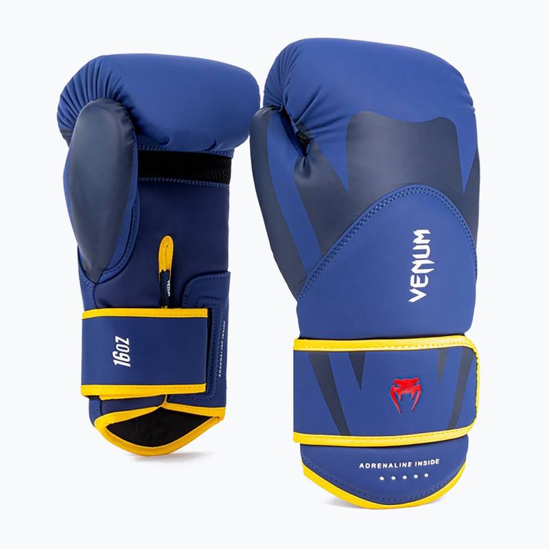 Vyriškos bokso pirštinės Venum Challenger 4.0 blue/yellow 2