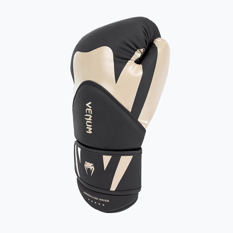 Vyriškos bokso pirštinės Venum Challenger 4.0 black/beige 4