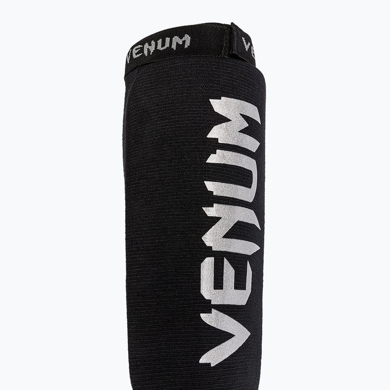 Blauzdų ir pėdų apsaugos Venum Kontact Shin Guards black/silver 3