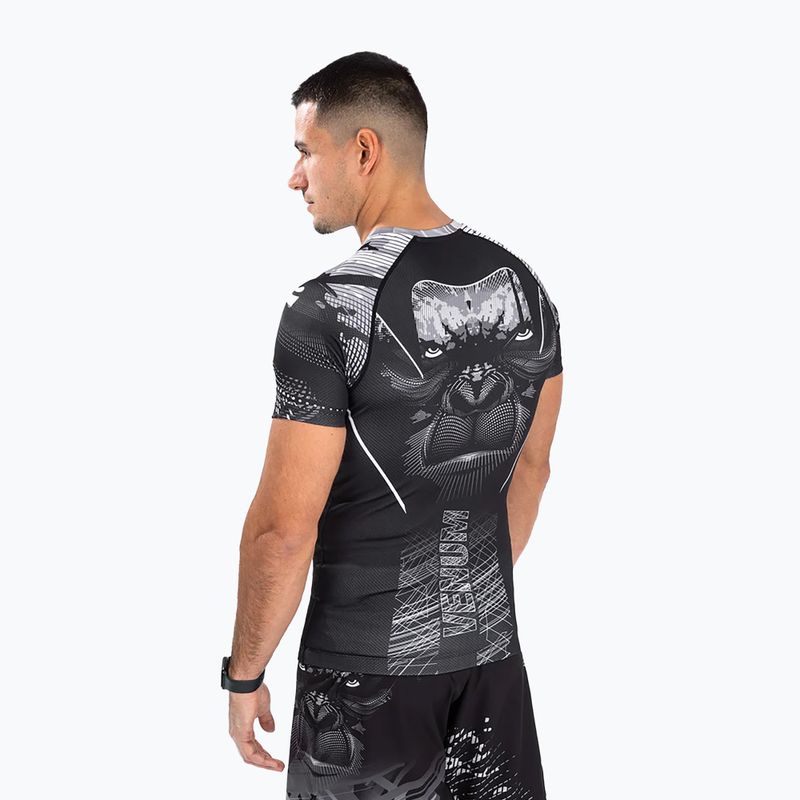 Vyriški marškinėliai Venum Gorilla Jungle Rashguard black/white 3