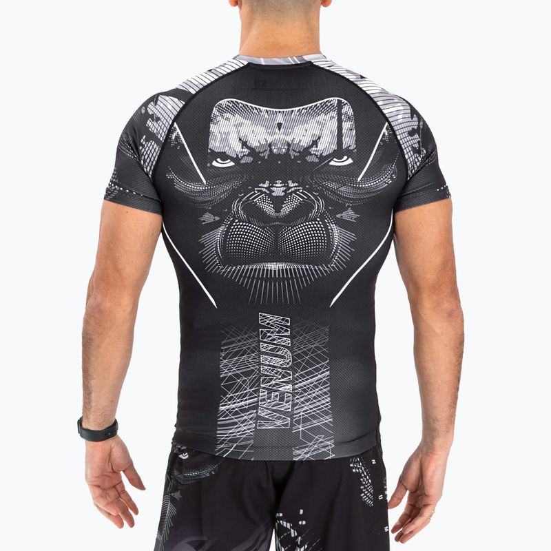 Vyriški marškinėliai Venum Gorilla Jungle Rashguard black/white 5