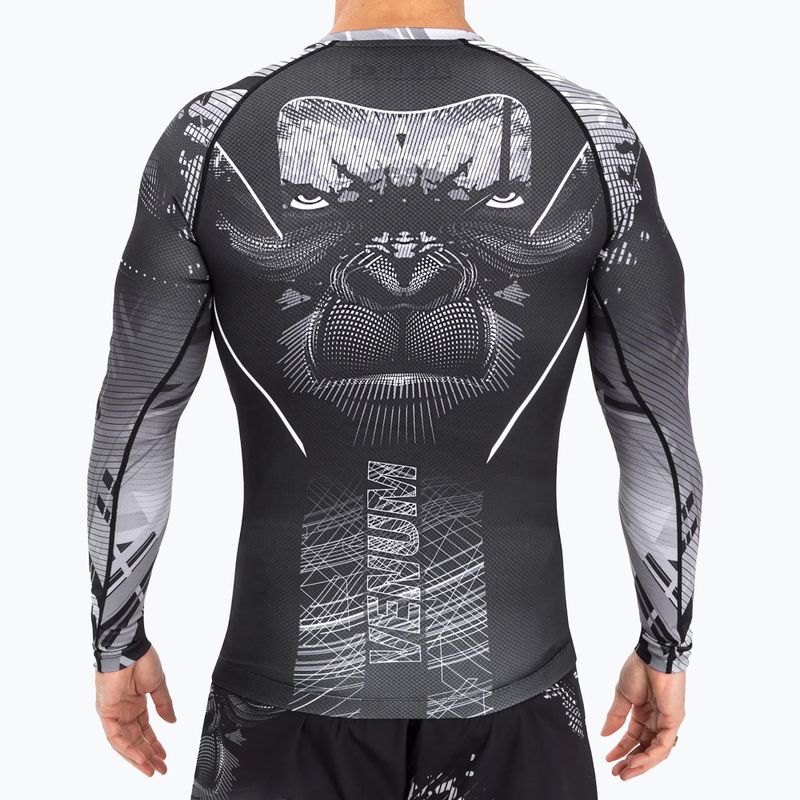 Vyriški marškinėliai Venum Gorilla Jungle Rashguard black/white 5