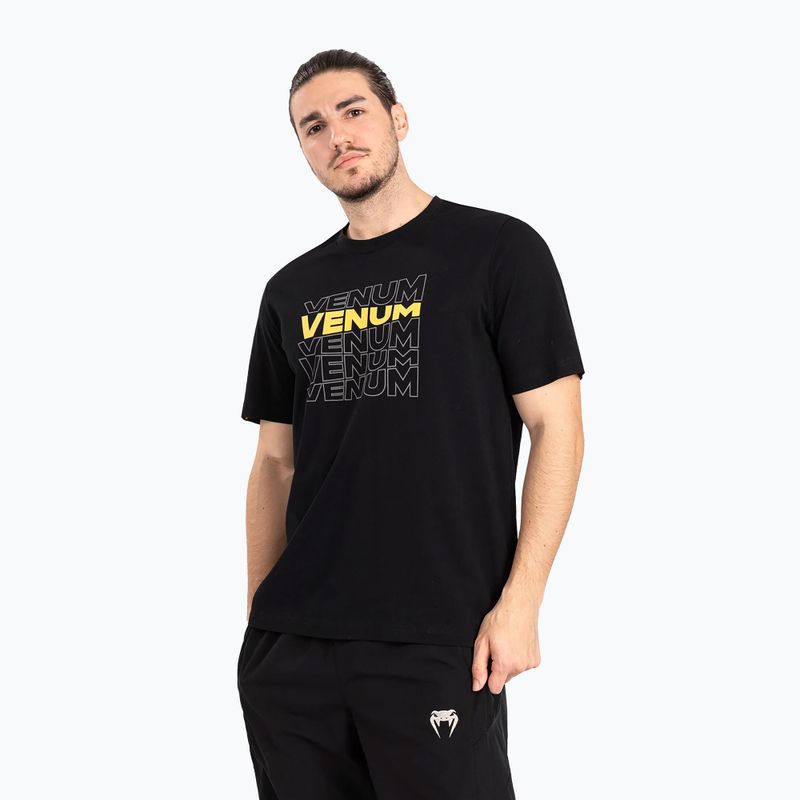 Vyriški marškinėliai Venum Vertigo black/yellow 3