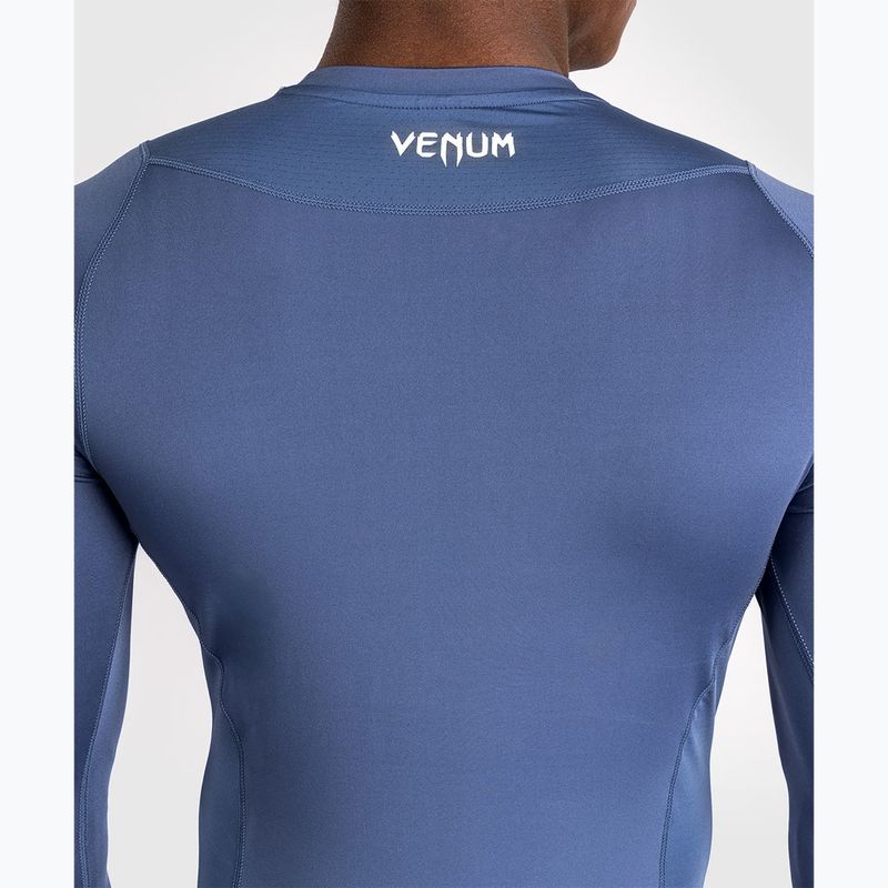 Vyriški treniruočių marškinėliai ilgomis rankovėmis Venum Attack Rashguard navy blue 7