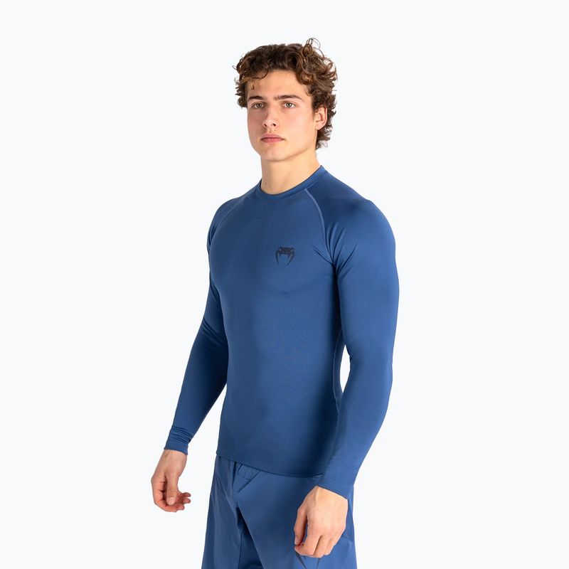 Vyriški marškinėliai ilgomis rankovėmis Venum Contender Rashguard blue 2