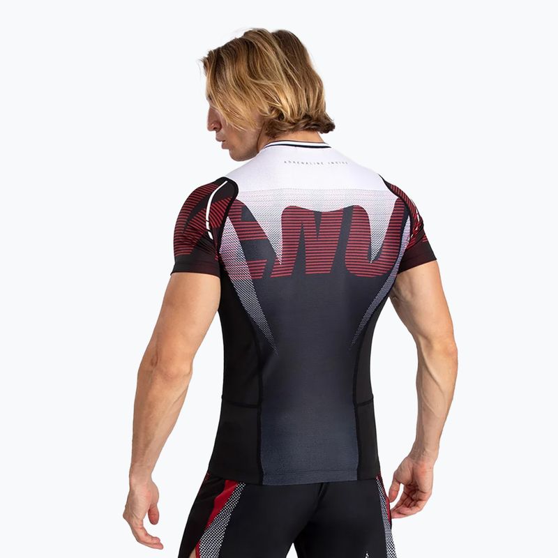 Vyriški marškinėliai Venum Adrenaline Rashguard SS black/red 3