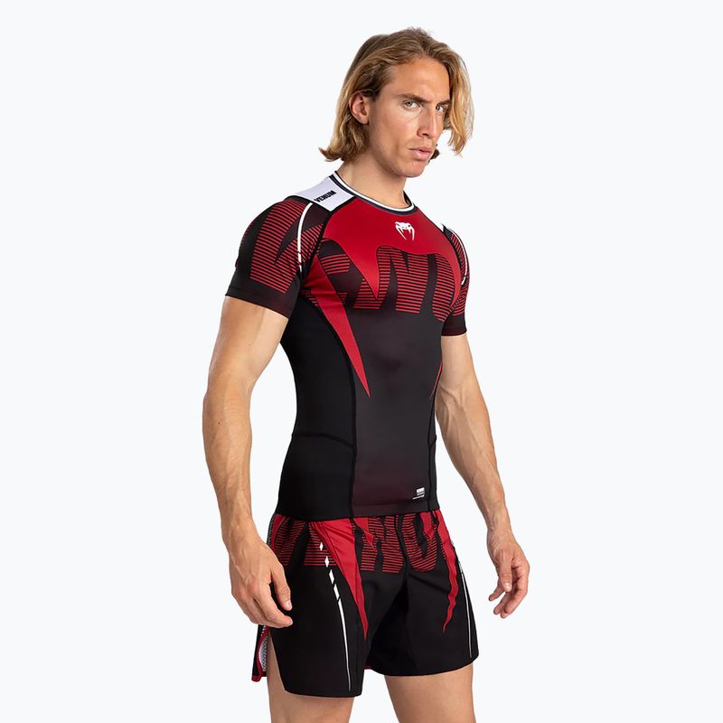 Vyriški marškinėliai Venum Adrenaline Rashguard SS black/red 4