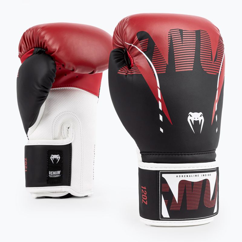 Bokso pirštinės Venum Adrenaline Boxing black/red