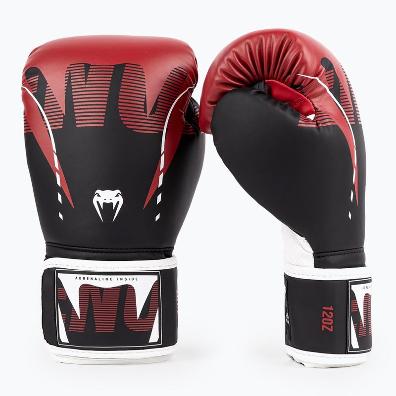 Bokso pirštinės Venum Adrenaline Boxing black/red 2