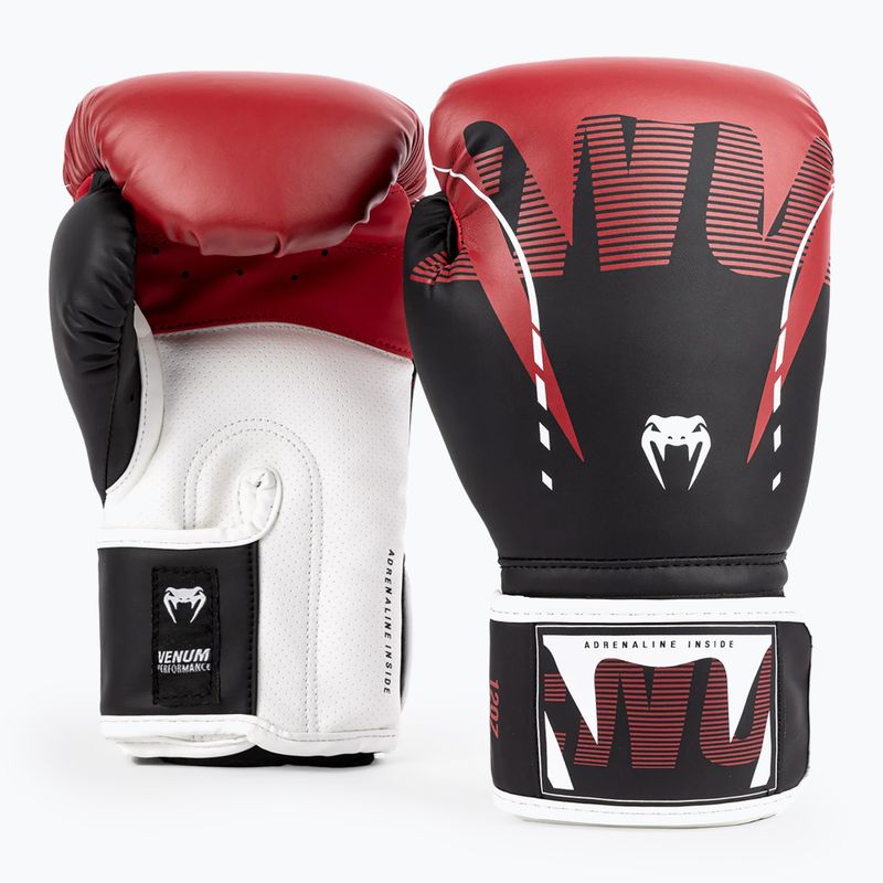 Bokso pirštinės Venum Adrenaline Boxing black/red 3