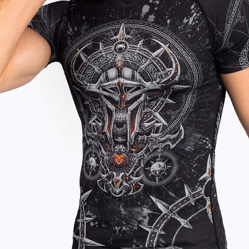 Vyriški marškinėliai Venum Gladiator 5.0 Men'S Short Sleeve Rashguard black/silver 4