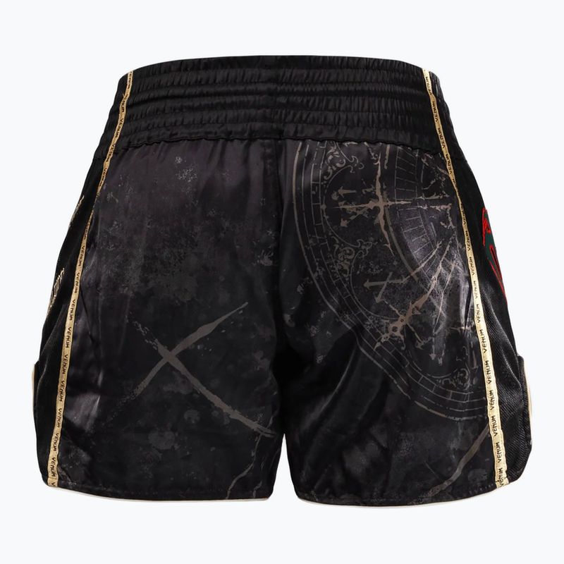 Vyriški treniruočių šortai Venum Santa Muerte 5.0 Muay Thai Shorts deep black/gold 2