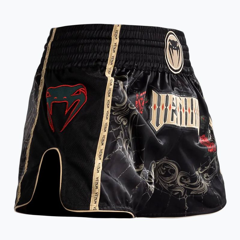 Vyriški treniruočių šortai Venum Santa Muerte 5.0 Muay Thai Shorts deep black/gold 4