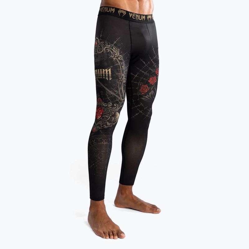 Vyriškos treniruočių tamprės Venum Santa Muerte 5.0 Men’s Spats deep black/gold 5