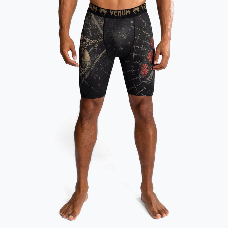 Vyriški treniruočių šortai Venum Santa Muerte 5.0 Men’S Vale Tudo Shorts deep black/gold