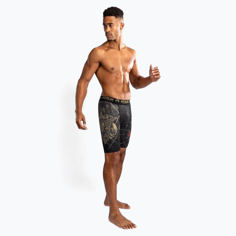 Vyriški treniruočių šortai Venum Santa Muerte 5.0 Men’S Vale Tudo Shorts deep black/gold 2