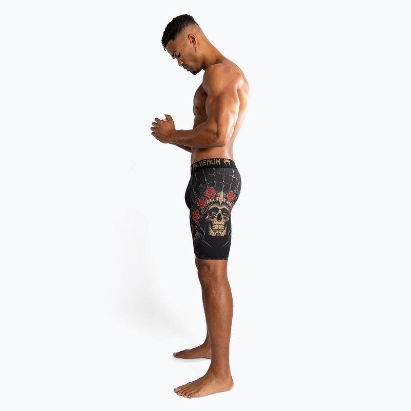 Vyriški treniruočių šortai Venum Santa Muerte 5.0 Men’S Vale Tudo Shorts deep black/gold 4