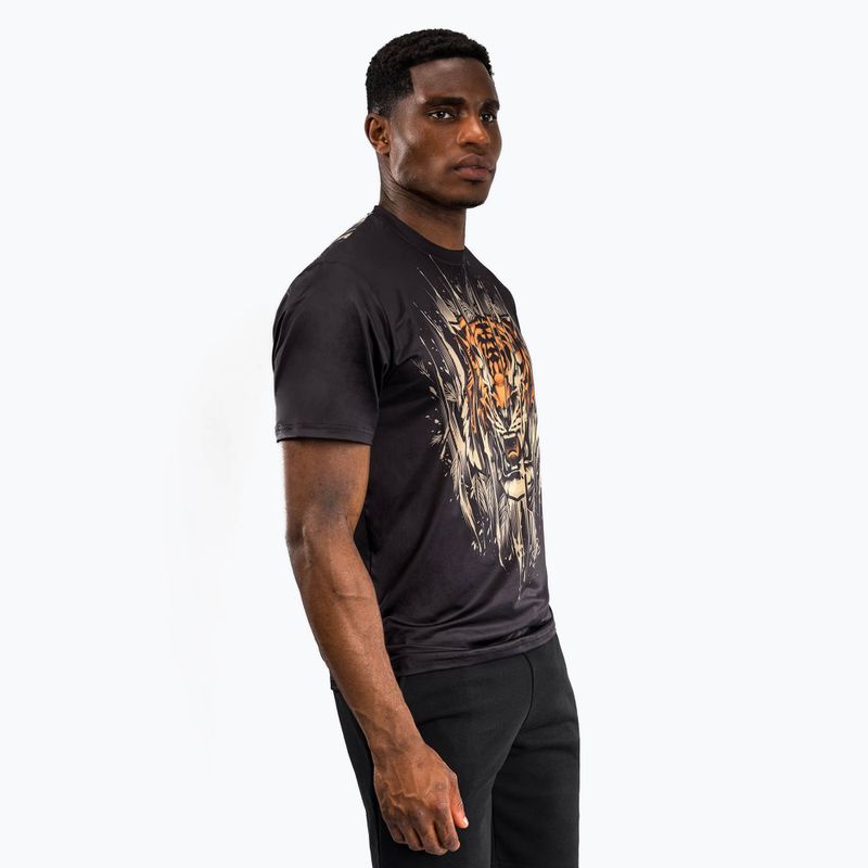 Vyriški treniruočių marškinėliai Venum Tiger Men'S Dry Tech T-Shirt black/neon orange 3