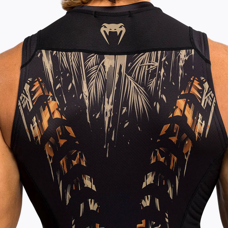 Tank topas Venum Tiger Men'S Sleeveless Rashguard black/neon orange 5