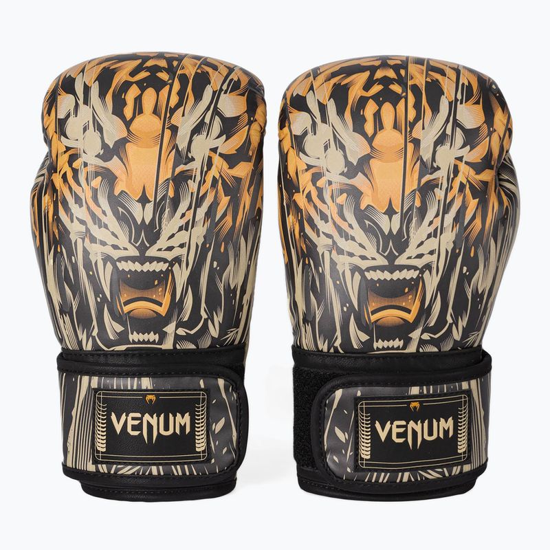 Bokso pirštinės Venum Tiger Boxing Gloves black/neon orange