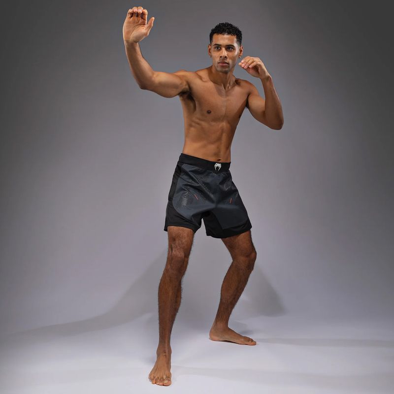 Vyriški treniruočių šortai Venum Technical 3.0 Fight Shorts grafito spalvos 4