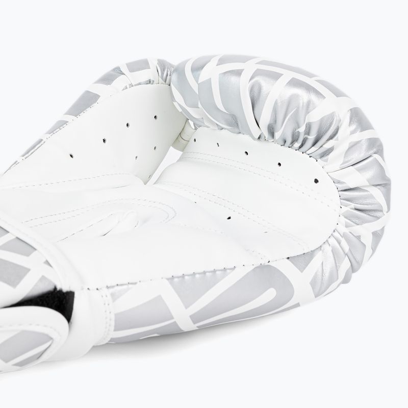 Venum Contender 1.5 XT Kids baltos/sidabrinės bokso pirštinės 4