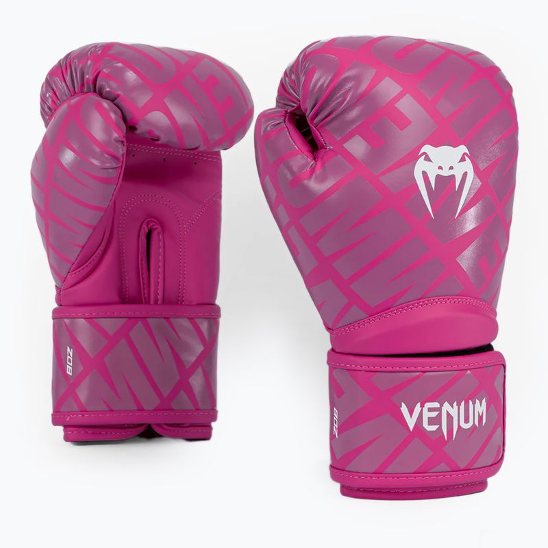 Vaikiškos bokso pirštinės Venum Contender 1.5 XT Kids white/pink 2