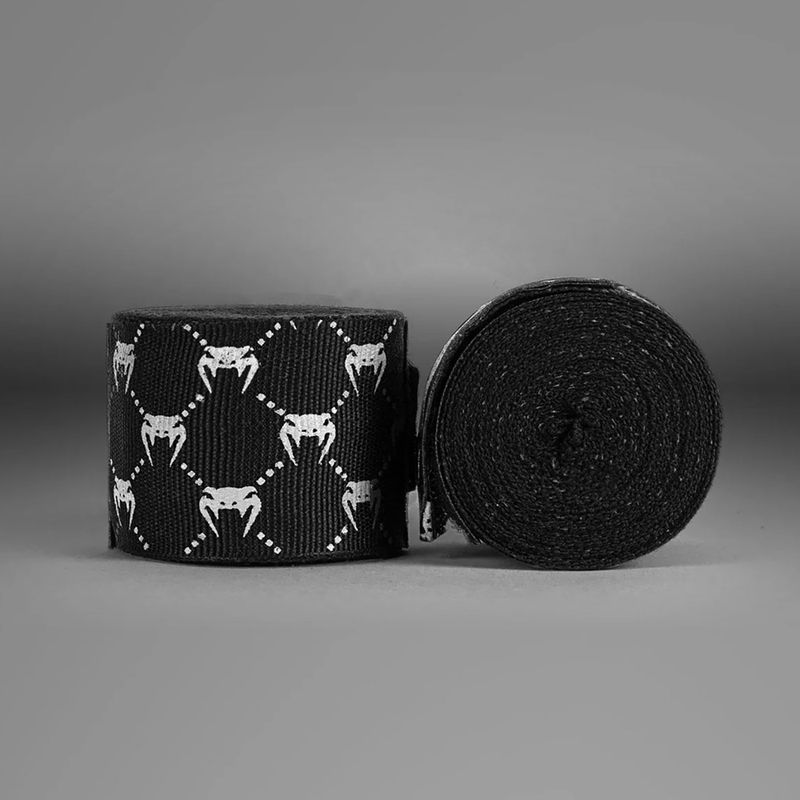 Boksininkų bintai Venum Hand Wraps 250 cm black/white 2