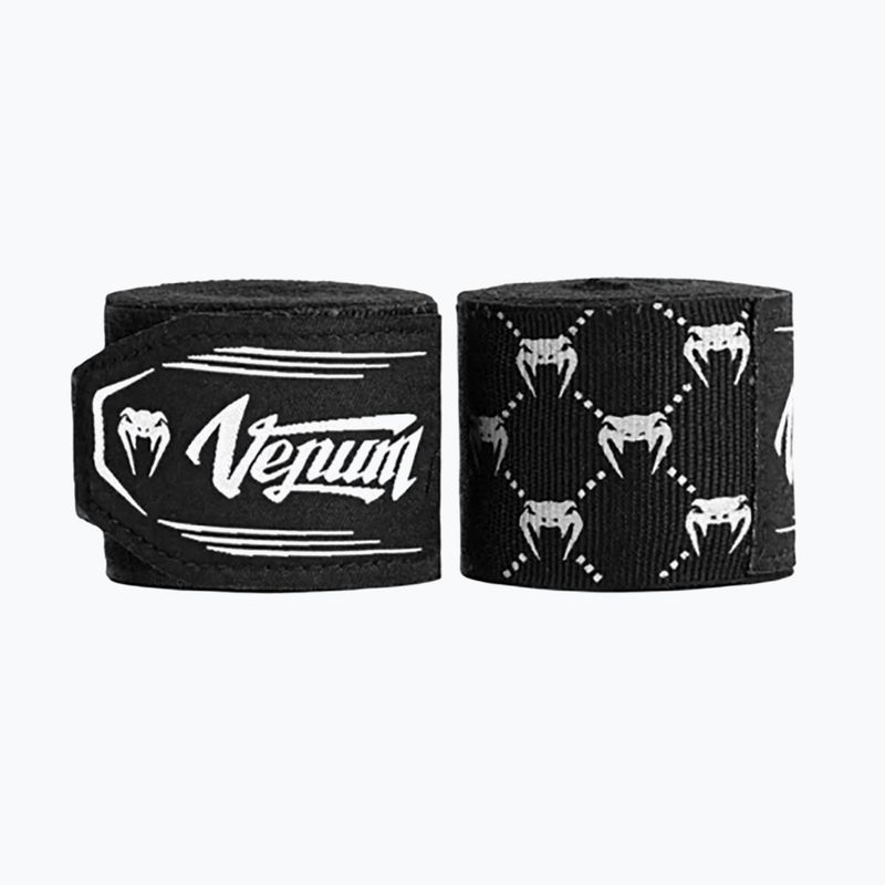 Boksininkų tvarsčiai Venum Hand Wraps juoda/balta