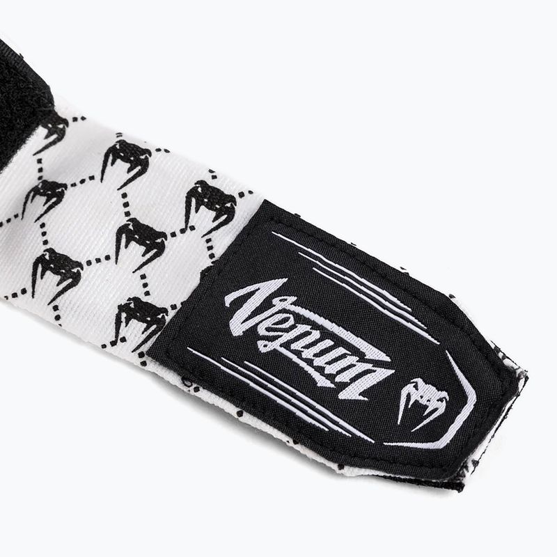 Bokso raiščiai Venum Hand Wraps 250 cm white/black 3