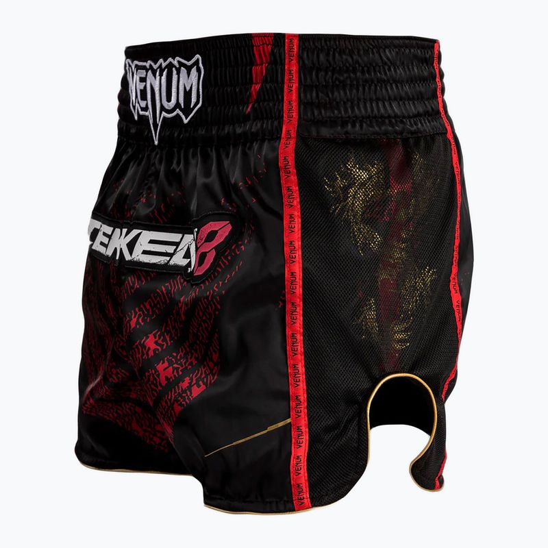Vyriški treniruočių šortai Venum X Tekken 8 - Marshall Law Muay Thai Shorts black/red/gold 4