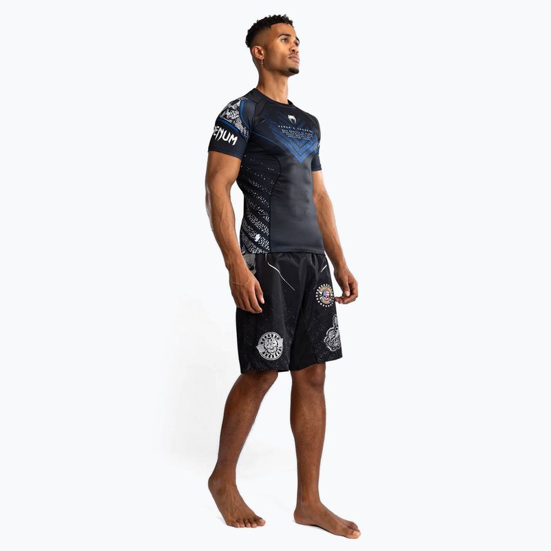 Vyriški marškinėliai Venum X Tekken 8 - Paul Phoenix Rashguard black/blue 2