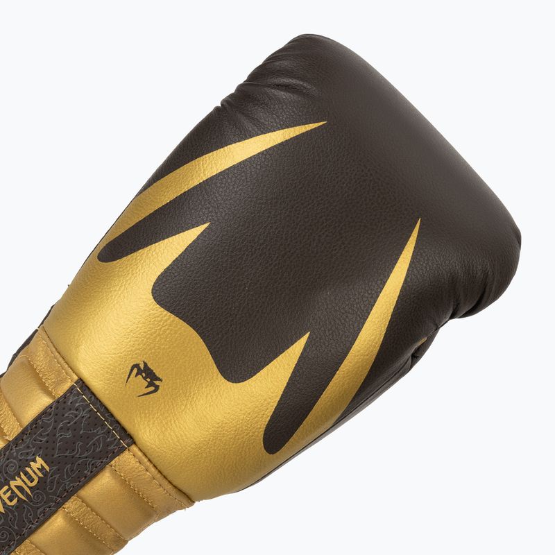 Bokso pirštinės Venum Reverso Boxing chocolate/gold 5