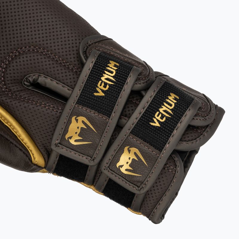 Bokso pirštinės Venum Reverso Boxing chocolate/gold 6