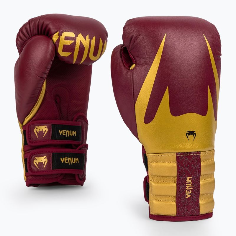 Bokso pirštinės Venum Reverso Boxing red/gold 4