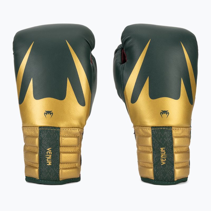 Bokso pirštinės Venum Reverso Boxing green/gold 2