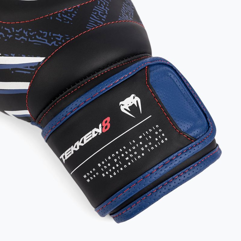 Bokso pirštinės Venum X Tekken 8 - Jin Kazama Boxing Gloves blue/black/white 6