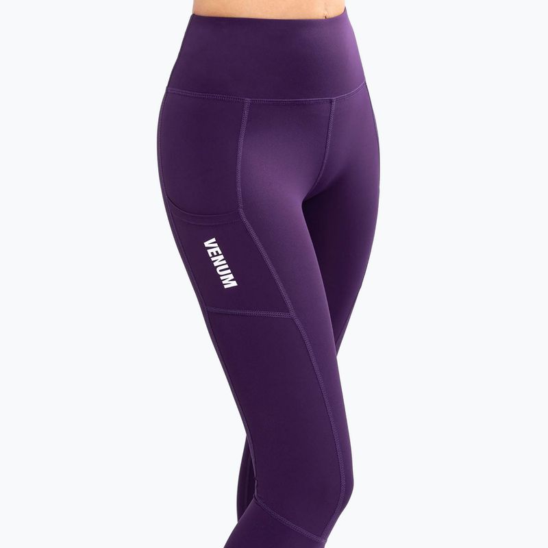 Venum Essential Performance tamsiai violetinės spalvos moteriškos treniruočių tamprės 6