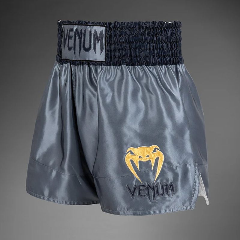 Vyriški Venum Classic Muay Thai treniruočių šortai pilkos spalvos 3