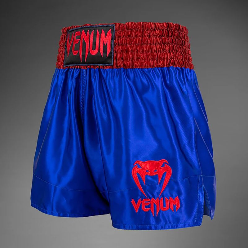Vyriški Venum Classic Muay Thai treniruočių šortai tamsiai mėlyna/raudona 3