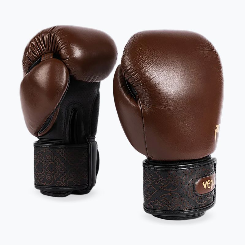 Boksininkų pirštinės Venum Power 2.0 šokolado rudos spalvos 2