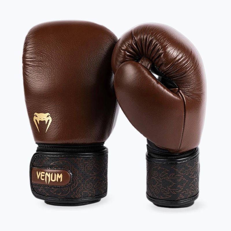 Boksininkų pirštinės Venum Power 2.0 šokolado rudos spalvos 3