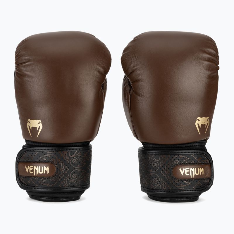 Boksininkų pirštinės Venum Power 2.0 šokolado rudos spalvos 2