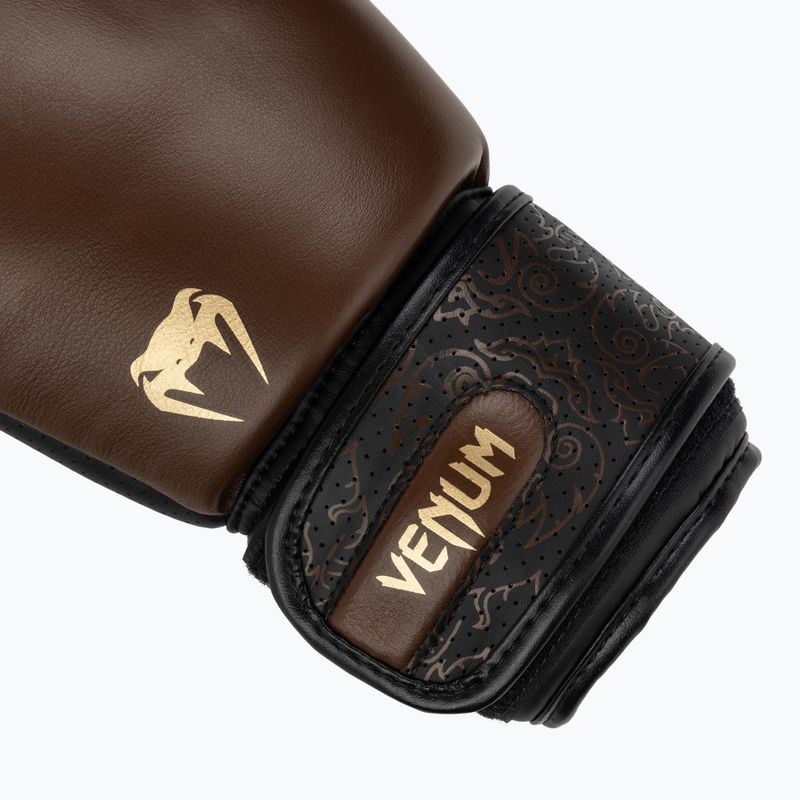 Boksininkų pirštinės Venum Power 2.0 šokolado rudos spalvos 6