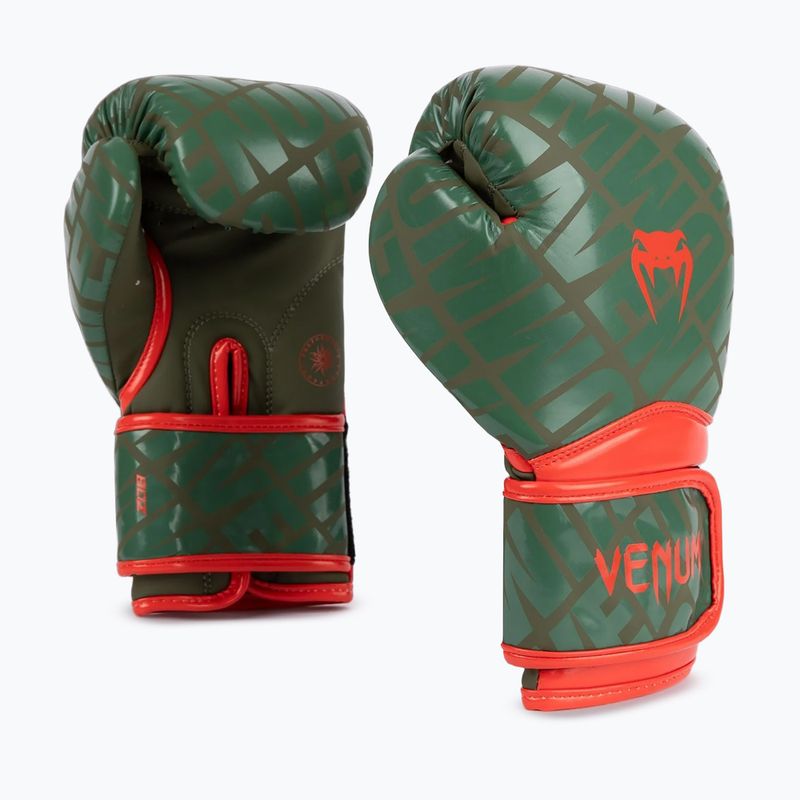 Vaikiškos bokso pirštinės Venum Contender 1.5 XT Kids army green 2