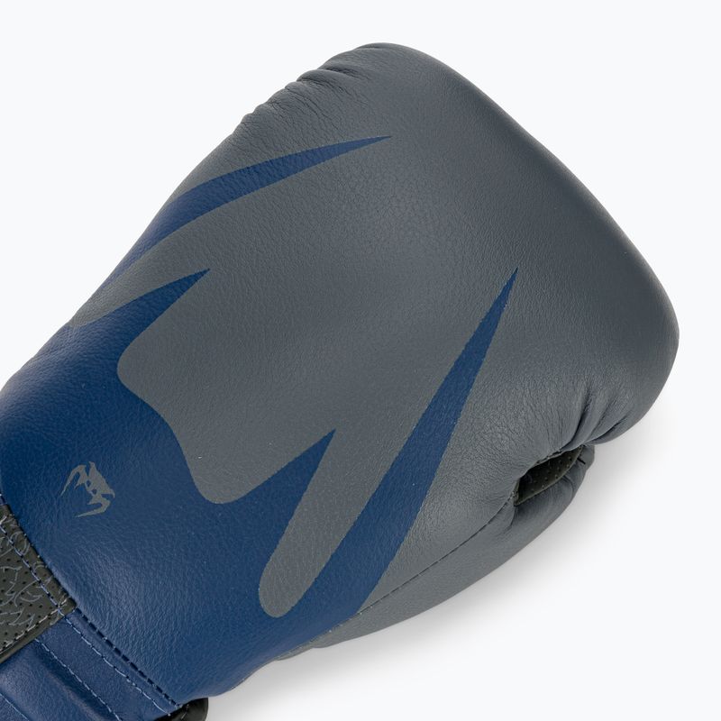 Bokso pirštinės Venum Reverso Boxing storm grey/royal blue 5