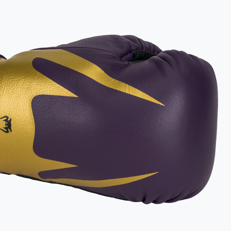 Bokso pirštinės Venum Reverso Boxing dark purple/gold 5