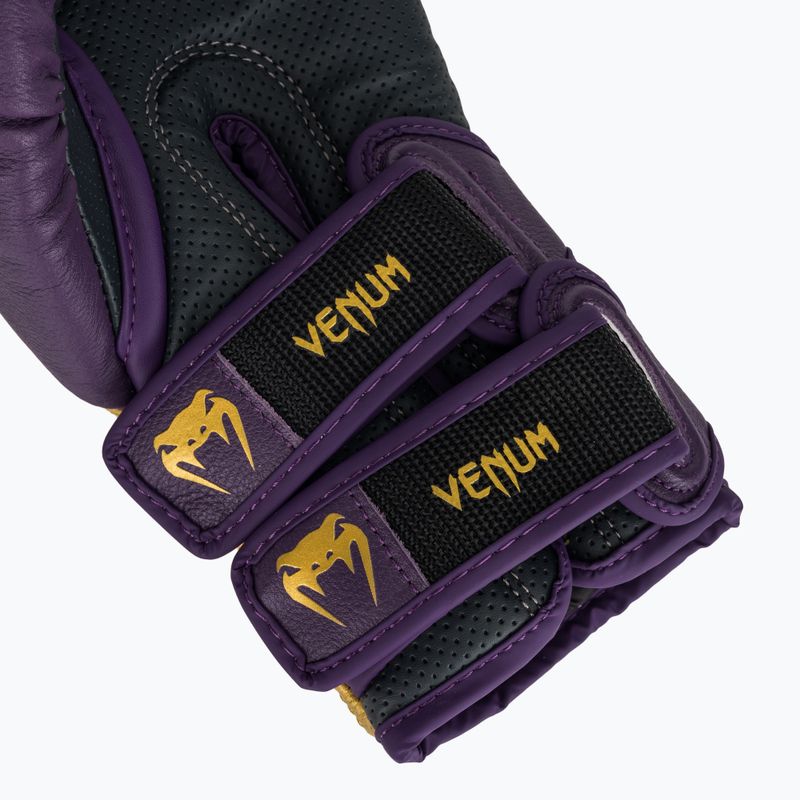 Bokso pirštinės Venum Reverso Boxing dark purple/gold 7
